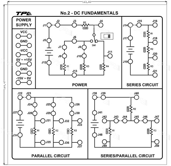 Module thí nghiệm cơ bản về mạch điện DC 2
